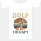 Golf Is My Therapy — Unisex Graphic Tee