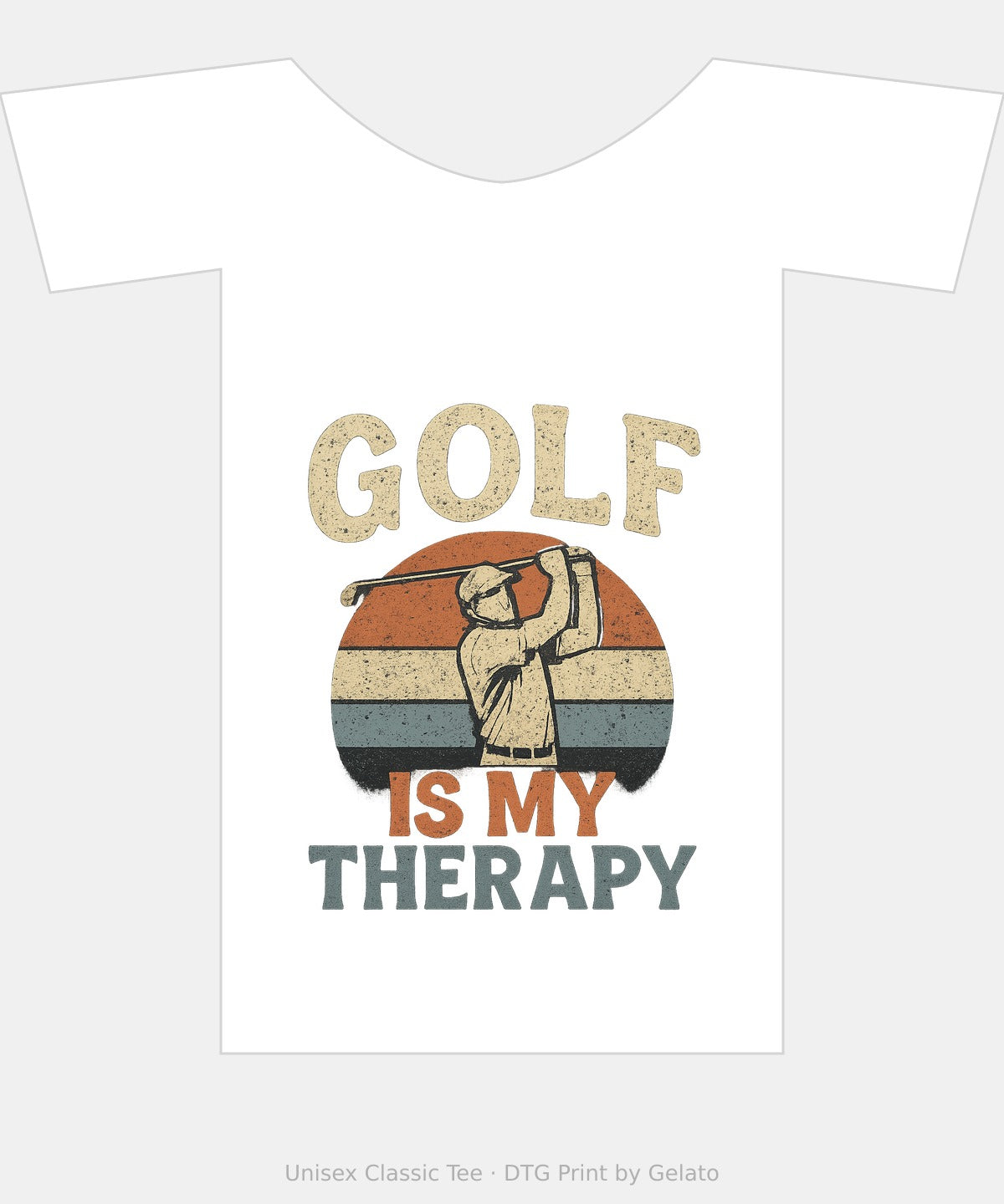 Golf Is My Therapy — Unisex Graphic Tee